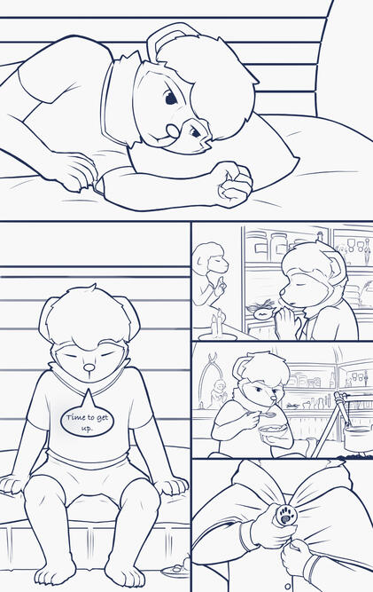 Only Line comic book page